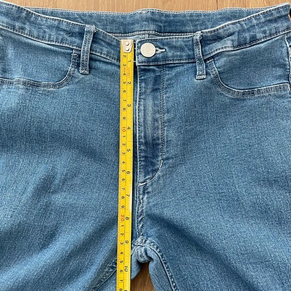 H&M Jeans Girls 14 Skinny Fit Blue Denim Ankle Adjustable Waist Stretch Mid Rise - Picture 11 of 14